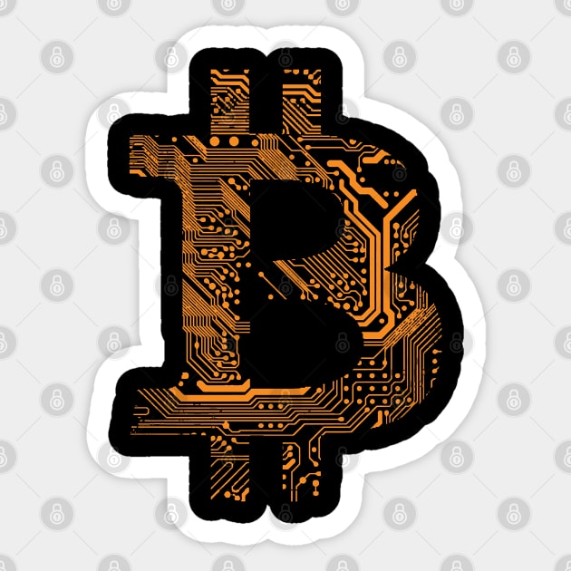 Bitcoint circuit Sticker by jonah block